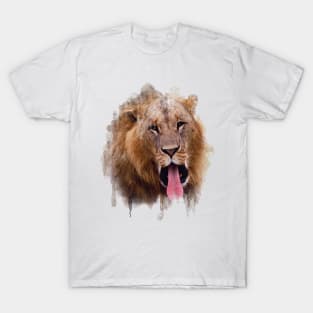 Lion Head Watercolor T-Shirt